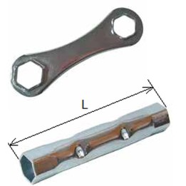 BUZZETTI klucz do świec zapłonowych z podwójnym sześciokątem 16/18MM 140MM