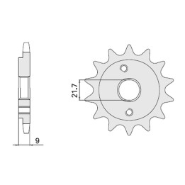 CHT zębatka przednia 350 13 honda XR 600R '91-'00, polaris 500 (JTF1309.14) (309-13)