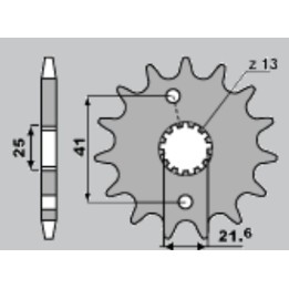 CHT zębatka przednia 438 14 (A4250436140) suzuki dr 650