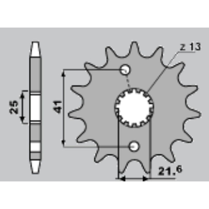 CHT zębatka przednia 438 14 (A4250436140) suzuki dr 650