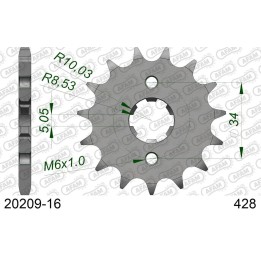 AFAM 2026/04 zębatka przednia 2037 16 honda cbr 125, cbf 125 '09-'14 (JTF1264.16) (łańc. 428)