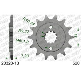 AFAM 2026/04 zębatka przednia 2067 13 honda cbf 250, XR 250R (JTF1321.13) (łańc. 520)