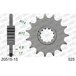 AFAM 2026/04 zębatka przednia 2073 15 z gumą honda cb 600 hornet '97-'06, cbr 600F '97-'98, cbf 600 '04-'07 (JTF1371.15RB) (łań…