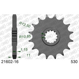 AFAM 2026/04 zębatka przednia 580 16 yamaha fz 6/R6/FZ750 (JTF580.16) (łańc. 530)