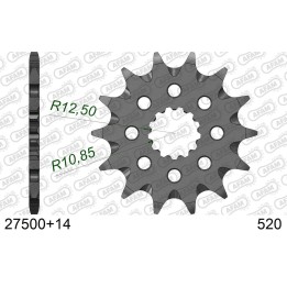 AFAM 2026/04 zębatka przednia 565 14 yamaha yzf/wrf 400/426/450, yfz 450 '04-'13 samooczyszczająca (JTF565.14SC) (łańc. 520)
