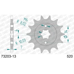 AFAM 2026/04 zębatka przednia 2247 13 ktm 125 duke '11-'24, ktm 200 duke '12-'24 (JTF1903.13) (łańc. 520)