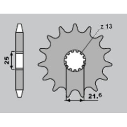 CHT zębatka przednia 518 15 suzuki gs 750 1000, gsx 1100 e/ef/es kawasaki (518-15) (jtf 518.15)