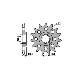 PBR zębatka przednia 522 15 18NC kawasaki z 1000J/ ltd/r/m 81-84 (łańc. 630) (made in italy)