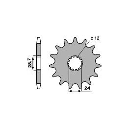 PBR zębatka przednia 526 18 18NC kawasaki zx 12R 00-06 (JTF517.18) (łańc. 530) (made in italy)