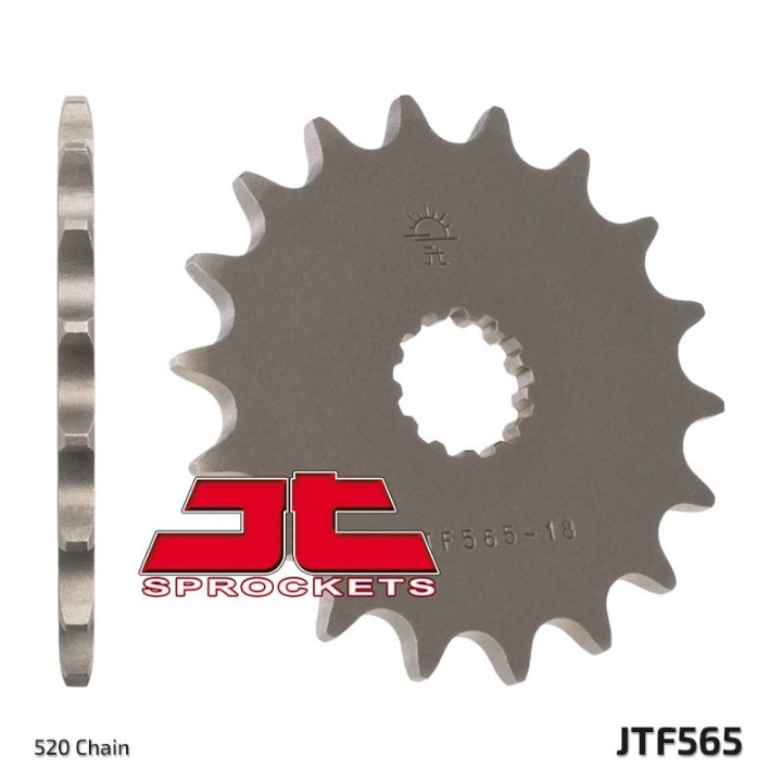 JT zębatka przednia 565 15 kawasaki ER6F/N '06-'14, kle 650 '06-'20, EX650, suzuki sv 650 16-19 (56515JT) (łańc. 520)