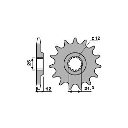 PBR zębatka przednia 2092 13 18NC vor 450/580 (łańc. 520) (made in italy)