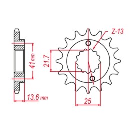 GROSSKOPF zębatka przednia 2099 15 honda XR 650 r '00-'07 (+1), kawasaki ZX-6R '98-'05, ZX-6RR '03-'05 (JTF1307.15) ŁAŃC.520