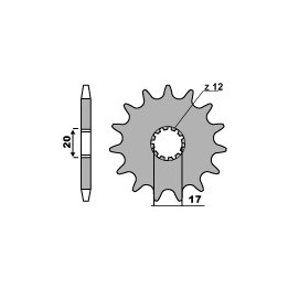 PBR zębatka przednia 2139 11 18NC beta 250/270 00-10 (łańc. 520) (made in italy)