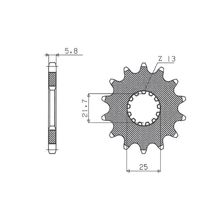 SUNSTAR zębatka przednia 565 16 suzuki GS500E '89-'93 (JTF565.16) (łańc. 520) (56516JT)