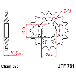 JT zębatka przednia 2331 14 benelli bn 302 '15-'21, 500 leoncino '17-'21, trk 502 '17-'21, trx 502X '18- , multistrada 1158 '21…