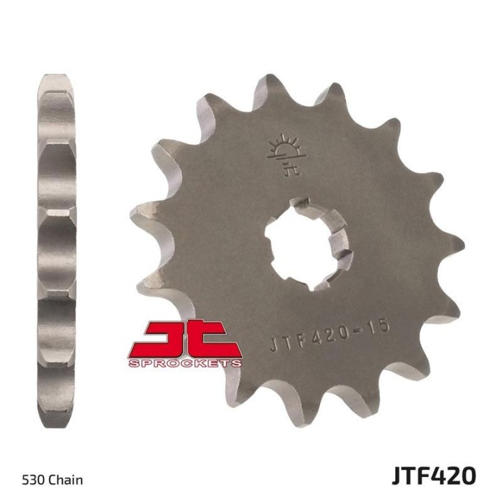 JT zębatka przednia 420 15 suzuki gt 500 '75-78', T500 '68-75' (42015JT) (łańc. 530) na zamówienie