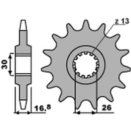PBR zębatka przednia 2068 15 18NC honda cbr 600F '99-'12, cbr 650F '14-'18, xl 1000V varadero '99-'13 (JTF1370.15) (łańc. 525)…