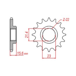 MTX parts zębatka przednia 441 15 yamaha xt 600 '89-'98, xtz 660 '91-'98 (JTF577.15) (łańc. 520)