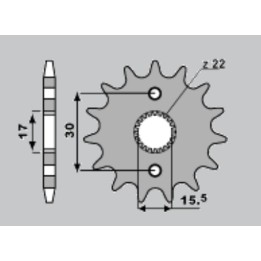 CHT zębatka przednia 332 14 (A4250273140) honda cr 80/85