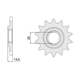 CHT zębatka przednia 335 15 honda cbx 1000 z (79-80) (SC03)(ŁAŃC. 630) (JTF335.15)