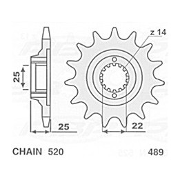 CHT zębatka tylna 48948 kawasaki kx 125/250/500 '83-'21 kxf 250/450 '04-'21 aluminiowa srebrna ergal