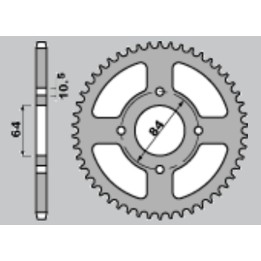 CHT zębatka tylna 4302 39 suzuki ltz 400, ltf 160 (2114-39) (JTR1826.40)