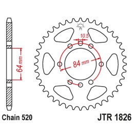JT zębatka tylna 4302 46 suzuki van van rv 200 '16-'19 (430246JT) (łańc. 520)