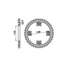 PBR zębatka tylna 4303 38 C45 honda trx 400/450 (JTR1350.38) (łańc. 520) (made in italy)