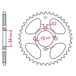 JT zębatka tylna 4304 42 honda cbr 125 '04-'10 (430442JTZBK) (łańc. 428) (JC34/39) - wycofana z oferty