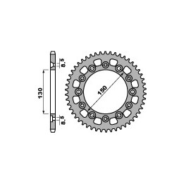 PBR zębatka tylna 4308 44 C45 honda xl 250R (83-88) ( może zastąpić 245 44 ) (łańc. 520) (made in italy)