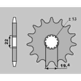 PBR zębatka tylna 4331 48 f derbi 50 fenix (96-99) (łańc. 420) (made in italy)