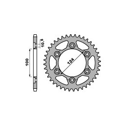 PBR zębatka tylna 4366 42 C45 ducati ST2/ST3 (JTR745.42) (łańc. 525) (made in italy)