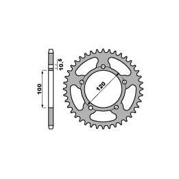 PBR zębatka tylna 4396 40 aprillia rs 125 (06-12) (JTR703.40) (łańc. 520) (made in italy)