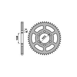 PBR zębatka tylna 4412 45 f derbi 50 gp 05-08 (łańc. 420) (JTR1133.45) (made in italy)