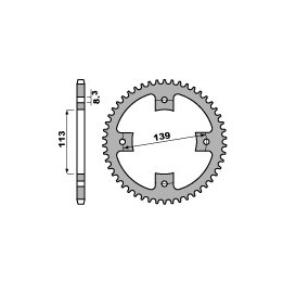 PBR zębatka tylna 4509 37 suzuki ltr 450 (+1) (JTR1760.37) (łańc. 520) (made in italy)