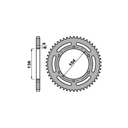 PBR zębatka tylna 4546 48 bmw G650 x-challenge / x-country (07-08) (JTR9.48) (łańc. 520) (made in italy)