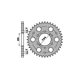 PBR zębatka tylna 4578 40 C45 polaris (można stosować zamiast 478 40) (łańc. 520) (JTR1478.40) (made in italy)