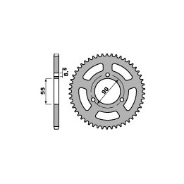 PBR zębatka tylna 4612 46 f rieju 125 RS2 / naked 06-09 (JTR1081.46) (łańc. 428) (made in italy)