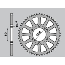 JR zębatka tylna 478 42 kawasaki z 1000 '03-'20, z 1000SX '11-'18, ZX-10R '08-'10, ZX-10RR '17-'18