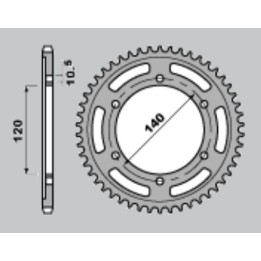 JR zębatka tylna 498 45 kawasaki zzr 600 '90-'06, vn 800 vulcan '95-'06, TL 1000R/S '97-'02, gsx 1300R hayabusa '99-'07, gsx-r…