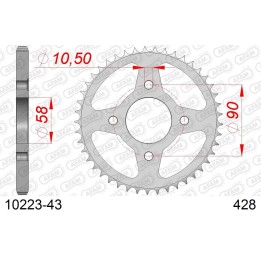 AFAM 2026/04 zębatka tylna 269 43 honda cg 125 '02-'05, cm 125 '82-'97, cb 125T '82-'88, daelim vc 125 '96-'99 (JTR269.43) (łań…