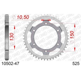 AFAM 2026/04 zębatka tylna 300 47 honda xl 600V transalp '87-'99 (JTR300.47) (łańc. 525)