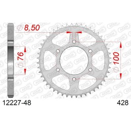 AFAM 2026/04 zębatka tylna 4513 48 yamaha yzf 125R '08-'18, mt 125 15-19 (JTR1844.48) (łańc. 428)