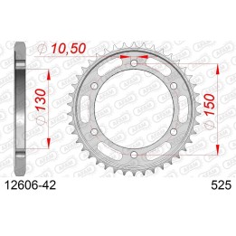 AFAM 2026/04 zębatka tylna 300 42 yamaha tdm 900 '02-'13 (JTR300.42) (łańc. 525)