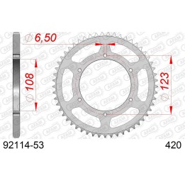 AFAM 2026/04 zębatka tylna 4412 53 aprilia rs 50 '06-'14, derbi gpr 50 '04-'13, senda SM 50 '07-'12 (JTR1133.53) (łańc. 420)