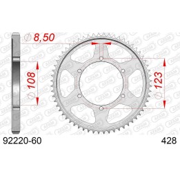 AFAM 2026/04 zębatka tylna 4606 60 aprilia 125 RS4 11-17, tuono 125 17 (JTR25.60) (łańc. 428)