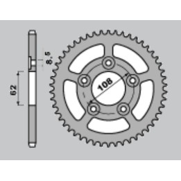 CHT zębatka tylna 714 39 aprilia rs 125 93-05 (701-39) (JTR701.390