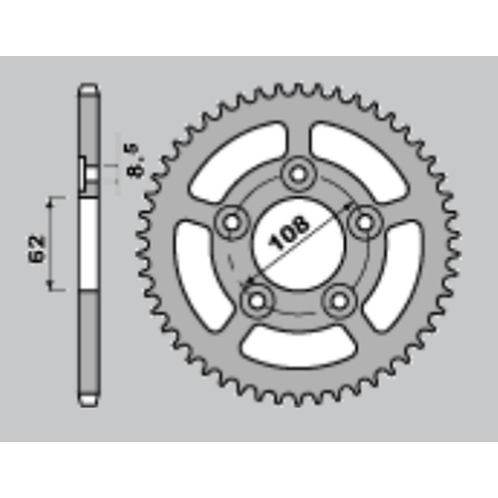 CHT zębatka tylna 714 41 aprilia rs 125 93-05 (701-41) (JTR701.41)