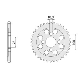 CHT zębatka tylna 803 47 suzuki rg 125 92-96 (2012-47) (łańc. 428)