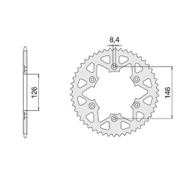 CHT zębatka tylna 808 41 (808-41) suzuki rm dr